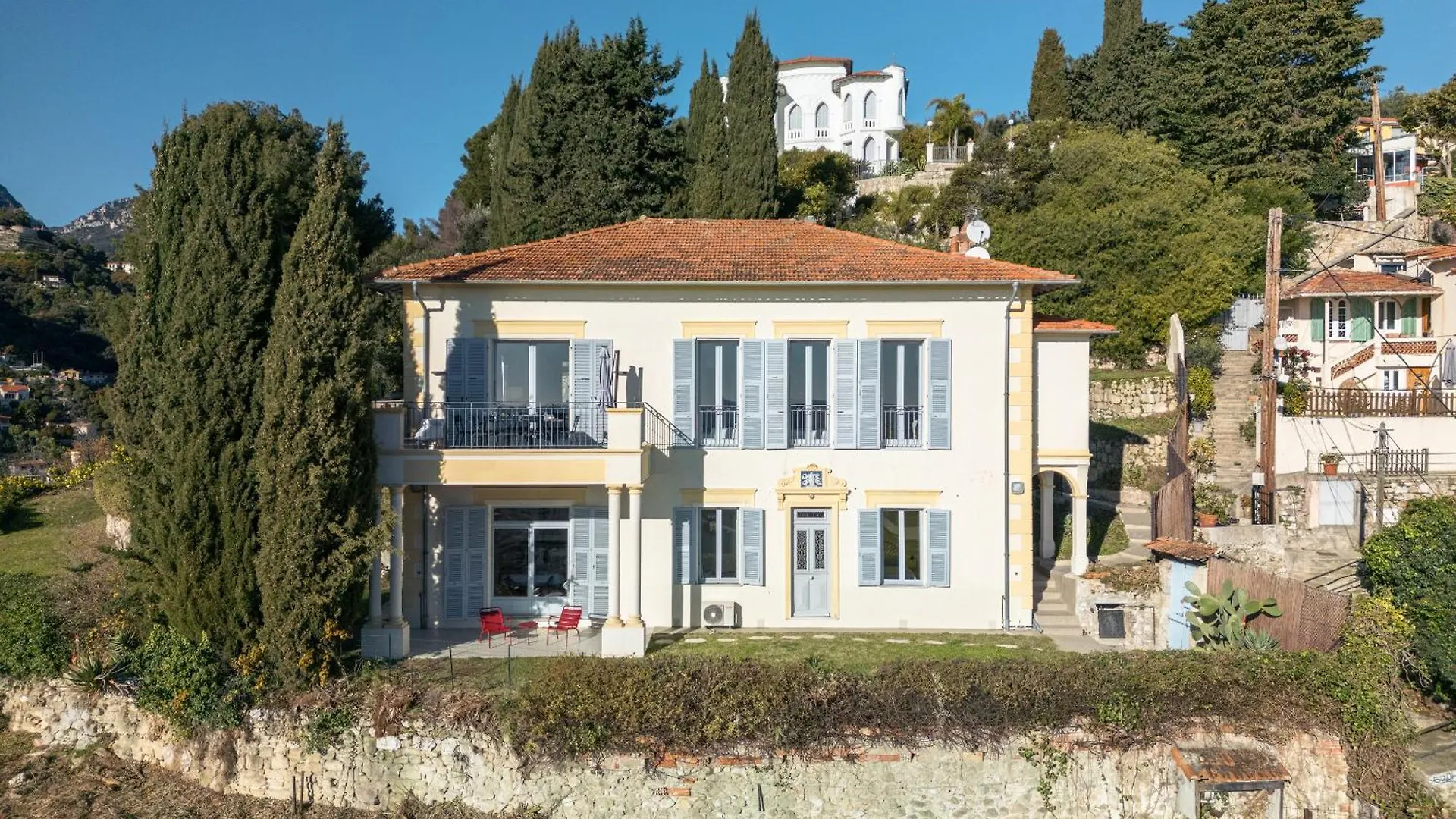 Magnifique Villa D'Epoque Vue Mer, Plage A 12 Min A Pieds Menton
