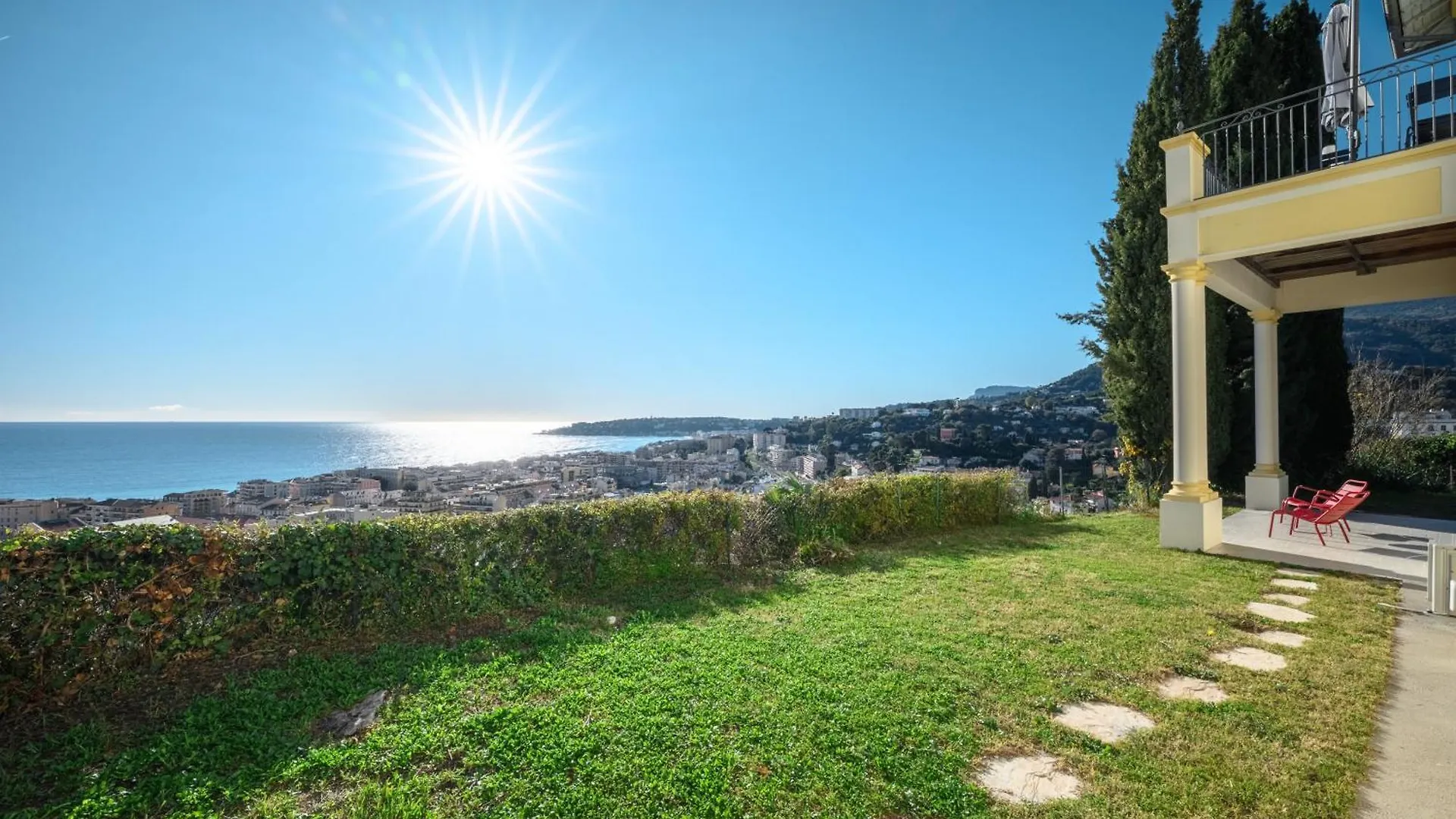 Magnifique Villa D'Epoque Vue Mer, Plage A 12 Min A Pieds Menton