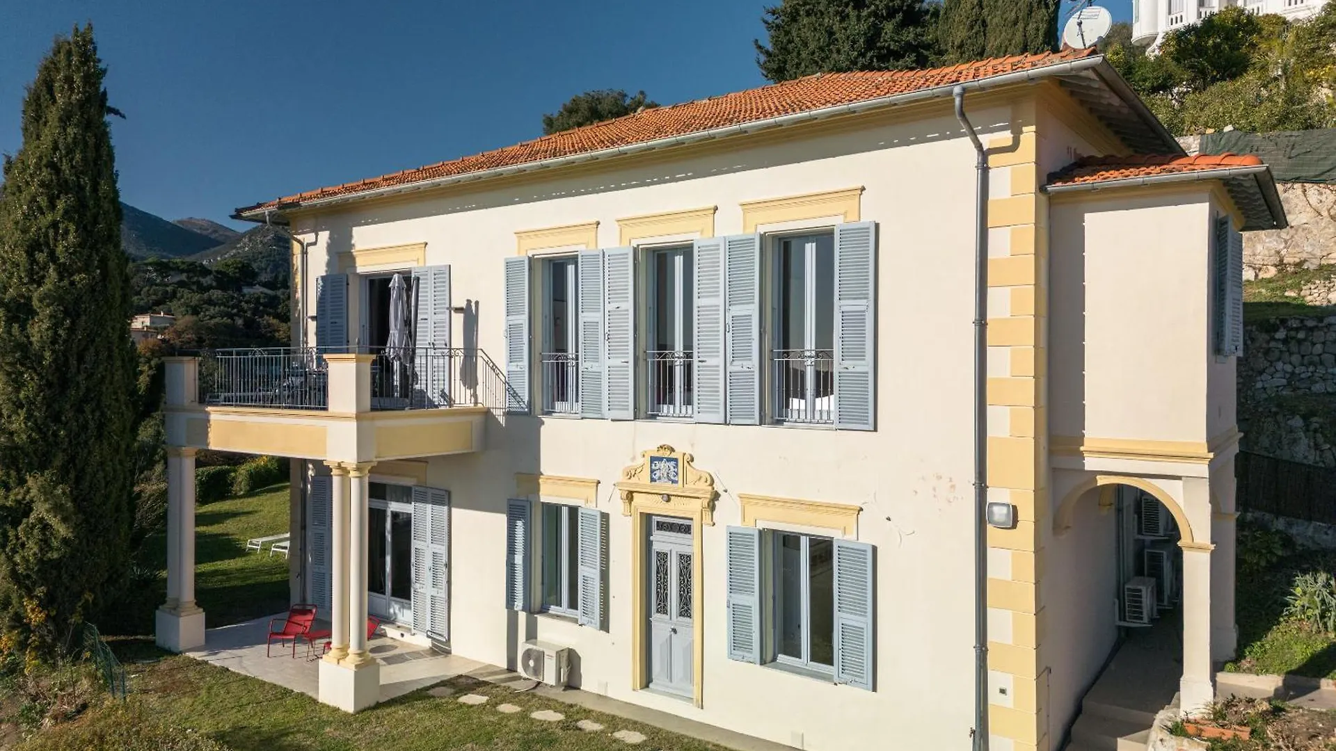 Magnifique Villa D'Epoque Vue Mer, Plage A 12 Min A Pieds Menton France