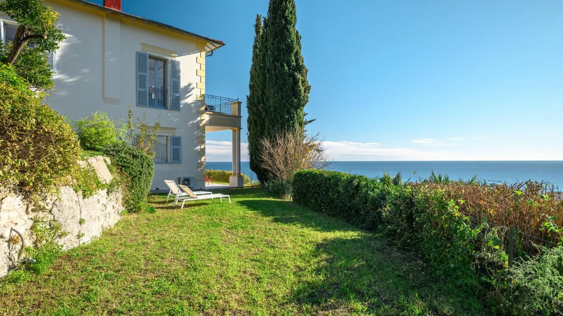 Magnifique Villa D'Epoque Vue Mer, Plage A 12 Min A Pieds Menton 0*,